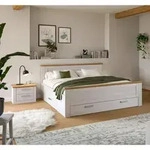 Livetastic Schlafzimmer, L&auml;rche, Eiche Artisan, Holzwerkstoff, 3-teilig, mit