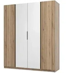 Masseno Dreht&uuml;renschrank, Gold, Holzwerkstoff, 11 F&auml;cher, Rechteckig,...