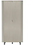 Masseno Dreht&uuml;renschrank, Beige, Holzwerkstoff, 5 F&auml;cher, Rechteckig,...