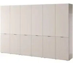 Masseno Dreht&uuml;renschrank, Kaschmir, Holzwerkstoff, 18 F&auml;cher, Rechteckig,