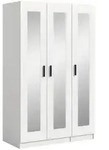 Livetastic Dreht&uuml;renschrank, Wei&szlig;, Holzwerkstoff, 5 F&auml;cher, 120x195x56 cm,