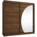 Mirjan24 Schwebet&uuml;renschrank, Nussbaum, Holzwerkstoff, Rechteckig, 200x200x62...