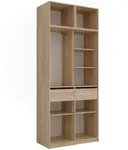 Vicco Kleiderschrank, Sonoma Eiche, Holzwerkstoff, Rechteckig, 50x40x50 cm,