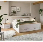 Livetastic Schlafzimmer, L&auml;rche, Eiche Artisan, Holzwerkstoff, 3-teilig, mit