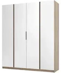 Masseno Dreht&uuml;renschrank, Gold, Holzwerkstoff, 11 F&auml;cher, Rechteckig,...