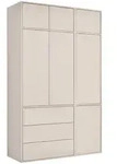 Mokebo Kleiderschrank, Kaschmir, Holzwerkstoff, 2 F&auml;cher, 137x234x58 cm,