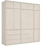 Mokebo Kleiderschrank, Kaschmir, Holzwerkstoff, 3 F&auml;cher, 227x234x58 cm,