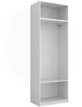 Vicco Kleiderschrank, Wei&szlig;, Holzwerkstoff, Rechteckig, 80x50x40 cm,...