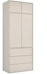 Mokebo Kleiderschrank, Kaschmir, Holzwerkstoff, 1 F&auml;cher, 90x234x58 cm,