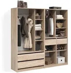 Livinity&reg; Kleiderschrank, Sonoma Eiche, Holzwerkstoff, 15 F&auml;cher, 4...
