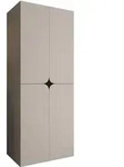Mirjan24 Dreht&uuml;renschrank, Kaschmir, Kunststoff, Rechteckig, 80x203x50 cm,