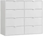 Mokebo Kommode, Wei&szlig;, Holzwerkstoff, 110x95x40 cm, Wohnzimmer, Kommoden &