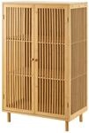 [en.casa] Kommode, Natur, Holz, Bambus, 3 F&auml;cher, 66x110x40 cm, Wohnzimmer,...