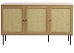 Selsey Sideboard, Beige, Metall, 6 F&auml;cher, Rechteckig, 140x80x40 cm,...