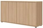Mokebo Sideboard, Sonoma Eiche, Holzwerkstoff, 2 F&auml;cher, 136x73x36 cm,...