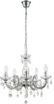 Globo Lighting Kronleuchter, Klar, Metall, F, 44x128x44 cm, Lampen & Leuchten,