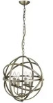 Searchlight H&auml;ngeleuchte Orbit, Messing, Metall, Kugel,Kugel, 116 cm,