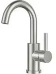 Waschtischarmatur, Silber, Metall, 6.9x12.7x25 cm, Badezimmer, Waschbecken &