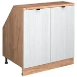 Vicco Dachschr&auml;genschrank, Wei&szlig;, Eiche, Holzwerkstoff, 1 F&auml;cher, Rechteckig,