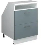 Vicco Dachschr&auml;genschrank, Blaugrau, Wei&szlig;, Holzwerkstoff, 1 F&auml;cher, 2...