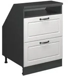 Vicco Dachschr&auml;genschrank, Wei&szlig;, Anthrazit, Holzwerkstoff, 1 F&auml;cher, 2...