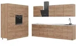 Vicco K&uuml;chenzeile, Eiche, Eiche, Holzwerkstoff, Rechteckig, 460x206.8x60 cm,