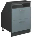 Vicco Dachschr&auml;genschrank, Blaugrau, Anthrazit, Holzwerkstoff, 1 F&auml;cher, 2