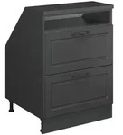 Vicco Dachschr&auml;genschrank, Anthrazit, Anthrazit, Holzwerkstoff, 1 F&auml;cher, 2