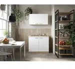 Respekta Minik&uuml;che Merle, Wei&szlig;, Eiche, Holzwerkstoff, 100 cm, K&uuml;chen, Minik&uuml;chen
