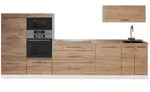 Vicco K&uuml;chenzeile, Eiche, Wei&szlig;, Holzwerkstoff, Rechteckig, 340x153.6x60 cm,