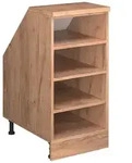 Vicco Dachschr&auml;genschrank, Eiche, Eiche, Holzwerkstoff, 4 F&auml;cher, Rechteckig,