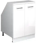 Vicco Dachschr&auml;genschrank, Wei&szlig; Hochglanz, Wei&szlig;, Holzwerkstoff, 1 F&auml;cher,