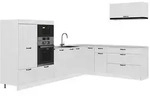 Vicco Eckk&uuml;che, Wei&szlig;, Wei&szlig;, Holzwerkstoff, Formgebogen, 327x153.6x60 cm,...