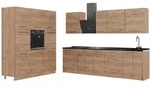 Vicco K&uuml;chenzeile, Eiche, Eiche, Holzwerkstoff, Rechteckig, 460x206.8x60 cm,