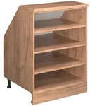 Vicco Dachschr&auml;genschrank, Eiche, Eiche, Holzwerkstoff, 4 F&auml;cher, Rechteckig,