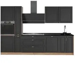 Vicco K&uuml;chenzeile, Anthrazit, Eiche, Holzwerkstoff, Rechteckig, 310x206.8x60...