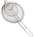 Relaxdays K&uuml;chensieb, Silber, Metall, Kochen, K&uuml;chenhelfer, K&uuml;chensiebe