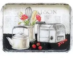 Lashuma Tablett, Grau, Kunststoff, Vintage, Rechteckig, 26x2x38 cm,...
