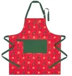 Homescapes Weihnachtssch&uuml;rze, Rot, Textil, Tiere, 80x85 cm, Kochen,...