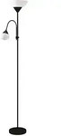 Homcom Stehlampe, Schwarz, Metall, F, 28x179.5x28 cm, Lampen & Leuchten,