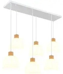 Globo Lighting Led, Wei&szlig;, Holz, Rechteckig, 36x120x105 cm, Lampen & Leuchten,...