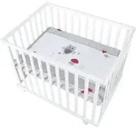 Roba Laufgitter, Wei&szlig;, Holzwerkstoff, Tiere, Rechteckig, 73x72x98.5 cm, Babym&ouml;bel,