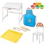 Roba Schulpult, Wei&szlig;, Holzwerkstoff, 1-Sitzer, Rechteckig, 55x58x49 cm, Kinderzimmer
