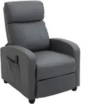 Homcom Massagesessel, Grau, Kunststoff, 1-Sitzer, F&uuml;llung: Schaumstoff,...