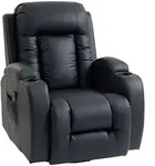 Homcom Massagesessel, Schwarz, Textil, 82x103x99 cm, Wohnzimmer, Sessel,