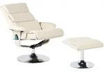 Beliani Massagestuhl, Beige, Kunststoff, 76x100x58 cm, Wohnzimmer, Sessel,