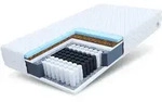 FDM Taschenfederkernmatratze, Wei&szlig;, Textil, H2 + H3, F&uuml;llung:...
