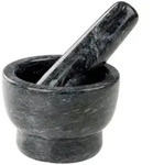 Chefkoch+Fackelmann M&ouml;rserset, Schwarz, Stein, 9.5 cm, Tischkultur & Servieren,