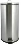 Spirella Treteimer, Schwarz, Silber, Kunststoff, 30 L, 29.5x63.5x29.5 cm, K&uuml;chen,