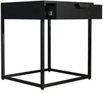Livetastic Nachtschrank, Schwarz, Kunststoff, 1 Schublade(n) Schubladen,...